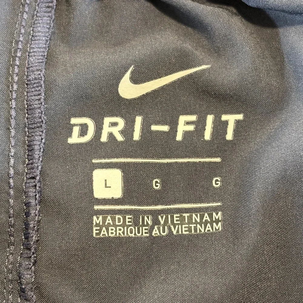 Nike Dri-FIT Track Pants‎ Mens L Gray AA1997-081 Zipper Pockets Cuffs